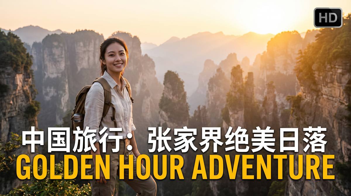四虎 四虎旅行视频教程：张家界绝美日落，一生必去的风景